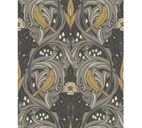 Galerie Arts And Crafts Grey Patterned A4 Wallpaper Sample