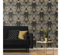 Galerie Arts And Crafts Grey Patterned Wallpaper