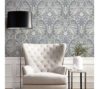 Galerie Arts And Crafts Grey Patterned Wallpaper