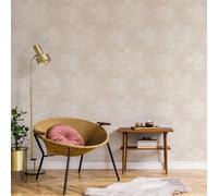Galerie Atmosphere Taupe Mystic Floral Smooth Wallpaper