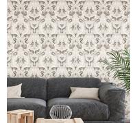 Galerie Bazaar Beige Black Menagerie Smooth Wallpaper