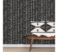 Galerie Bazaar Black Grey Silver Aztec Smooth Wallpaper