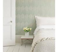 Galerie Bazaar Green Wasabi Leaves Smooth Wallpaper