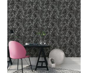 Galerie Bazaar Monochrome Broadleaf Smooth Wallpaper