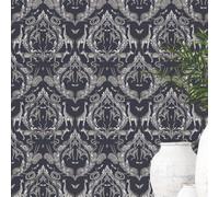 Galerie Bazaar Navy Menagerie Smooth Wallpaper