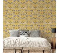 Galerie Bazaar Yellow Menagerie Smooth Wallpaper