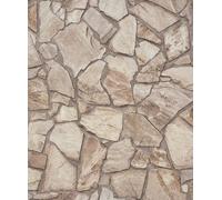 Galerie Beige Claystone Cottage Motif A4 Wallpaper Sample