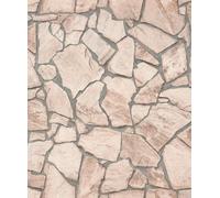 Galerie Beige Claystone Cottage Motif A4 Wallpaper Sample
