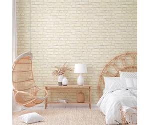 Galerie Beige Coastal Brick Effect Motif Wallpaper