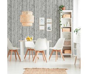 Galerie Blooming Wild Grey/white Birch Tree Motif Wallpaper Roll