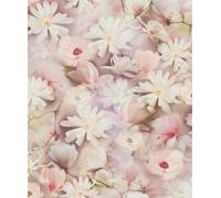 Galerie Blooming Wild Pink Romantic Daisy Motif A4 Wallpaper Sample