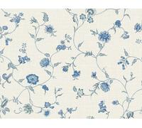 Galerie Blue Florale A4 Wallpaper Sample