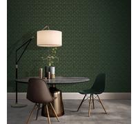 Galerie Boutique Collection Metallic Geometric Fan Wallpaper