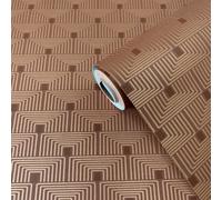 Galerie Boutique Collection Metallic Geometric Key Wallpaper
