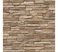 Galerie Bricks and More Layered Stones Wallpaper Galerie Wallcoverings Beige 10050mm x 530mm