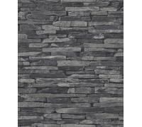 Galerie Bricks and More Layered Stones Wallpaper Galerie Wallcoverings Grey 10050mm x 530mm