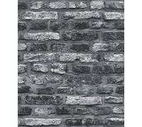 Galerie Bricks and More Textured Brick Wallpaper Galerie Wallcoverings Grey 10050mm x 530mm