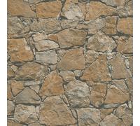 Galerie Bronze Brown Claystone Cottage Motif A4 Wallpaper Sample