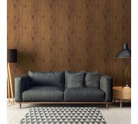 Galerie Bronze Brown Forest Wood Effect Motif Wallpaper