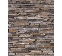 Galerie Bronze Brown Rocky Retreat Motif A4 Wallpaper Sample