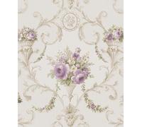 Galerie CI38231 Classic Silks 4 Ornamental Floral Beige Wallpaper