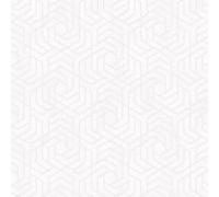 Galerie City Glam White Geometric Embossed A4 Wallpaper Sample