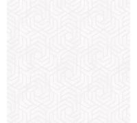 Galerie City Glam White Geometric Embossed Wallpaper