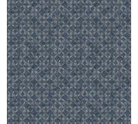 Galerie Classic Silks 3 Blue Quatrefoil Smooth A4 Wallpaper Sample