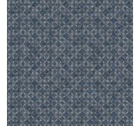 Galerie Classic Silks 3 Blue Quatrefoil Smooth Wallpaper