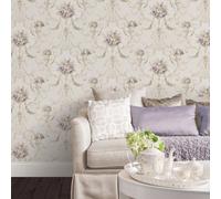 Galerie Classic Silks 4 Beige Ornamental Floral Wallpaper