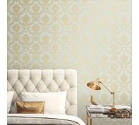 Galerie Classic Silks 4 Blue Classic Damask Wallpaper