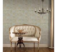 Galerie Classic Silks 4 Blue Sari Damask Wallpaper