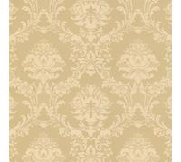 Galerie Classic Silks 4 Gold Document Damask A4 Wallpaper Sample