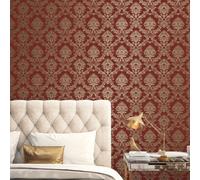 Galerie Classic Silks 4 Red Classic Damask Wallpaper