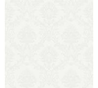 Galerie Classic Silks 4 Silver Grey Document Damask A4 Wallpaper Sample