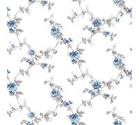 Galerie Cottage Chic Blue Flower Trail Ecodeco Material A4 Wallpaper Sample