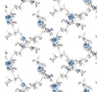 Galerie Cottage Chic Blue Flower Trail Ecodeco Material Wallpaper Roll
