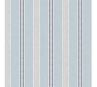 Galerie Cottage Chic Blue Multi Stripe EcoDeco Material Wallpaper Roll