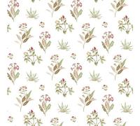 Galerie Cottage Chic Red Large Floral And Leaf Motif Ecodeco Material Wallpaper Roll