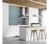 Galerie Crafted Blue Glimmery Brush Stroke Design Wallpaper Roll