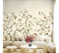 Galerie Daisy Bennett Beige Chinoiserie Magnolia Grasscloth Mural
