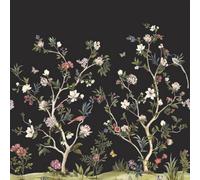 Galerie Daisy Bennett Black Chinoiserie Magnolia Mural