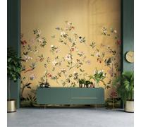 Galerie Daisy Bennett Gold Chinoiserie Magnolia Vinyl Mural