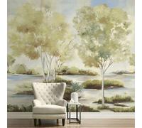 Galerie Daisy Bennett Green Savannah Grasscloth Mural