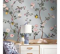 Galerie Daisy Bennett Grey Blossom Vinyl Mural