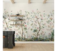 Galerie Daisy Bennett Grey Charleston Garden Grasscloth Mural
