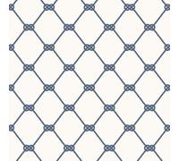 Galerie Deauville 2 Marine Blue White Nautical Rope Smooth A4 Wallpaper Sample