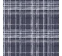 Galerie Deauville 2 Navy Blue White Nautical Sea Plaid Smooth A4 Wallpaper Sample