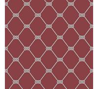 Galerie Deauville 2 Red White Nautical Rope Smooth A4 Wallpaper Sample