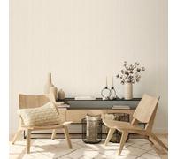 Galerie Earth Collection Cream Textured Silk Stripe Sheen Wallpaper Roll